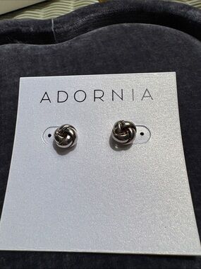 Sterling Silver Knot Earrings